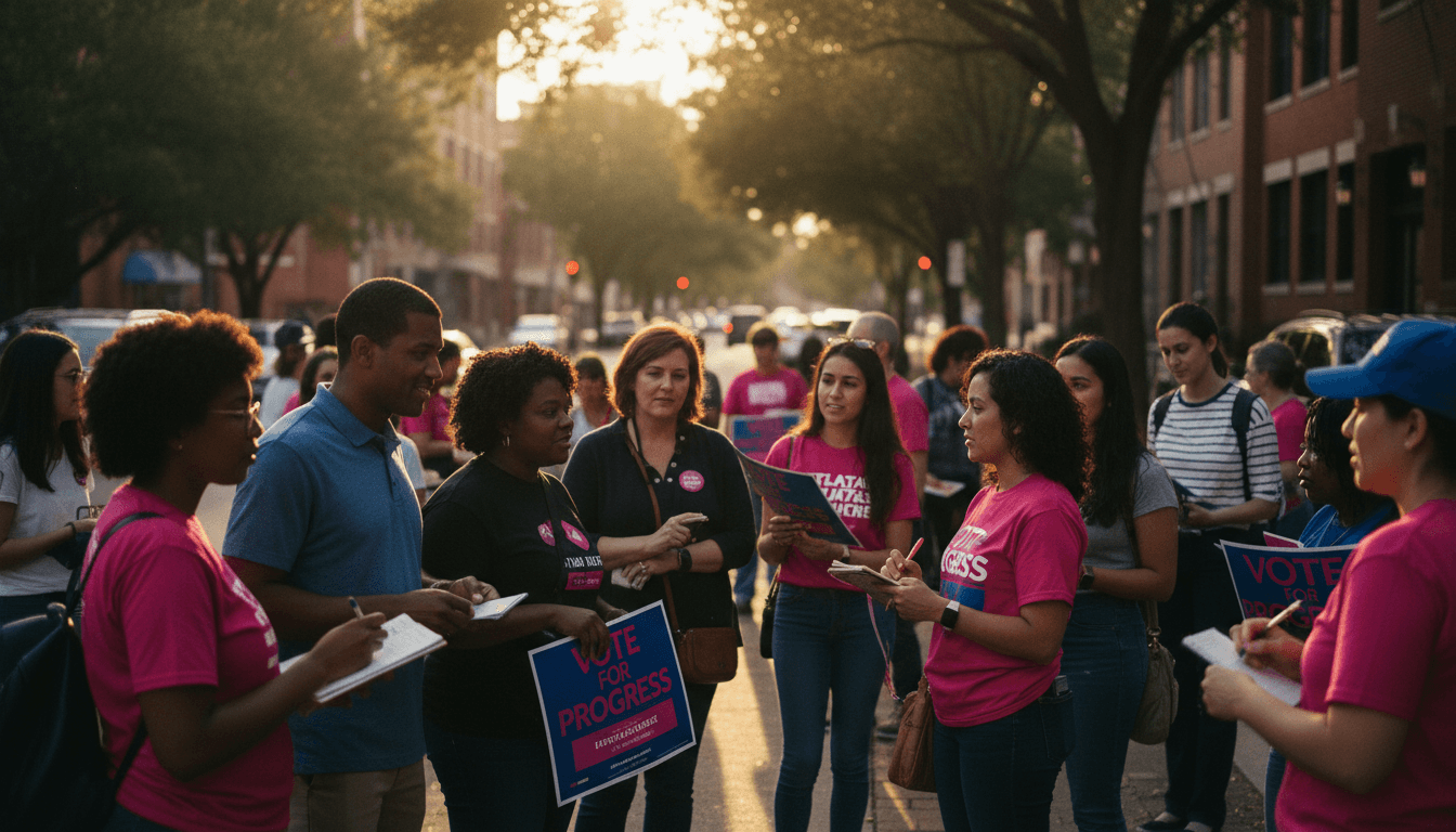 Community members engaged at a campaign event in Atlanta